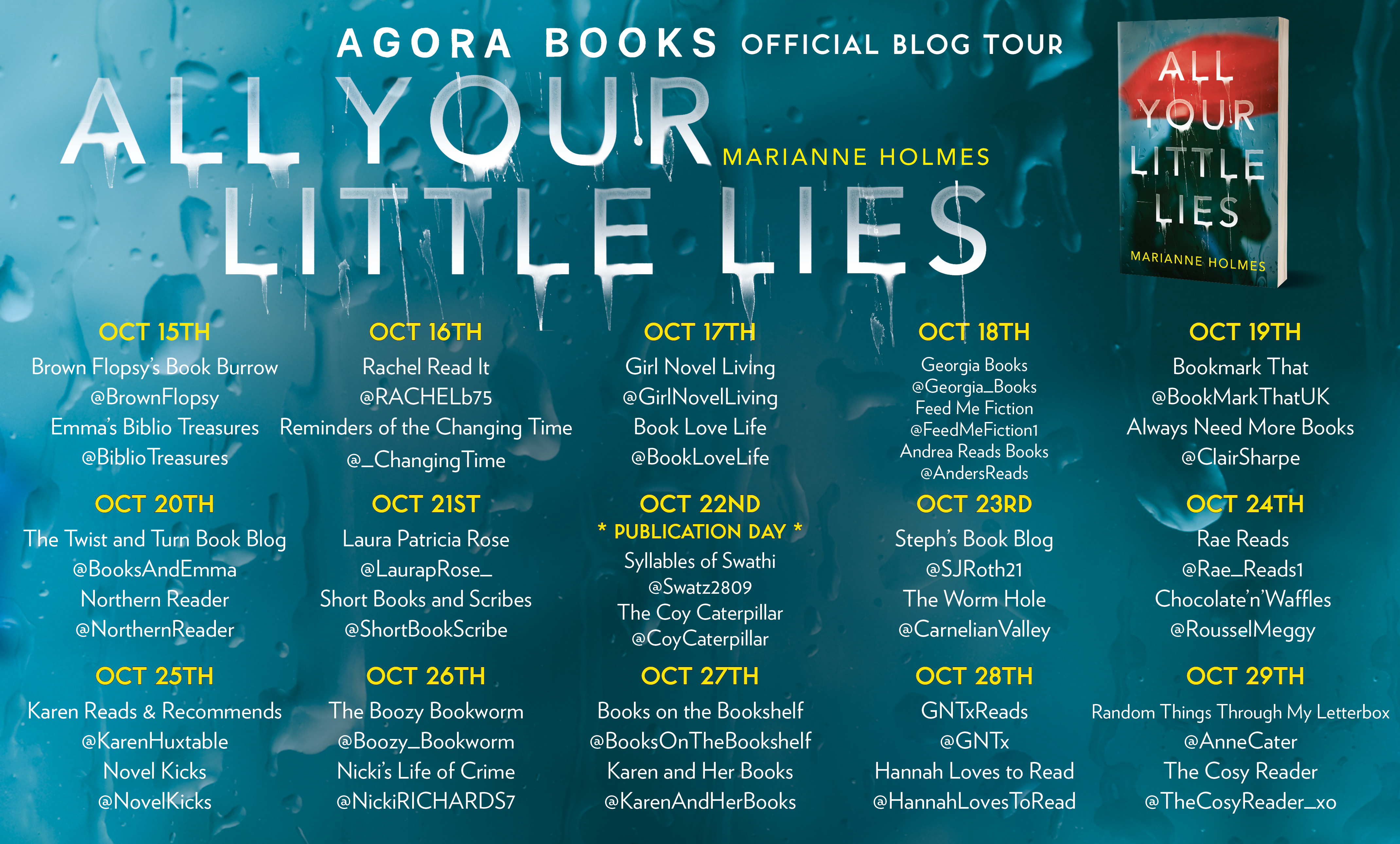 All Your Little Lies Blog Tour Image